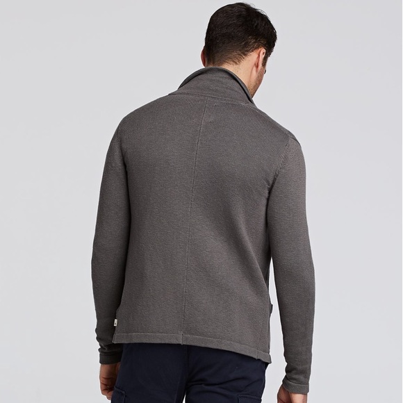 MEN'S TIMBERLAND SWEATER SLIM FIT SLUB CARDIGAN - Picture 3 of 5